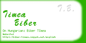 timea biber business card