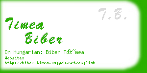 timea biber business card